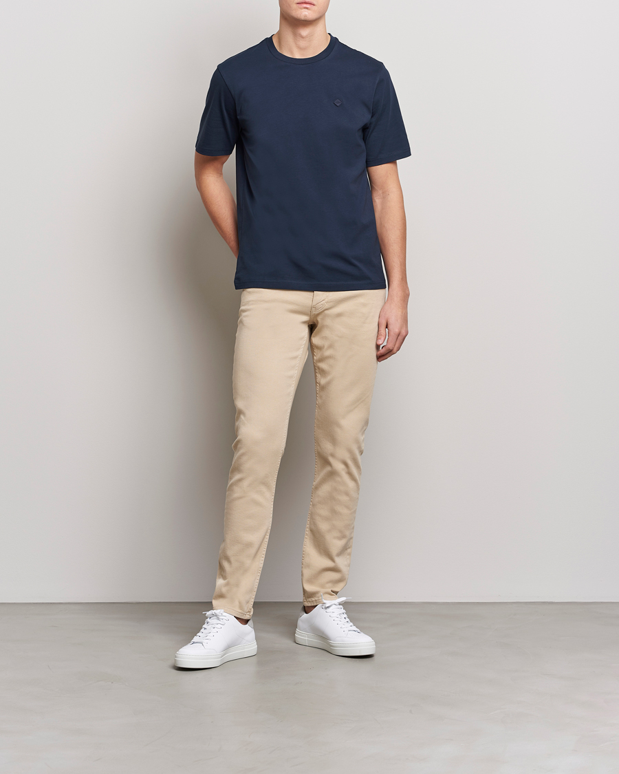 Men | Trousers | J.Lindeberg | Jay Solid Stretch 5-Pocket Trousers Safari Beige