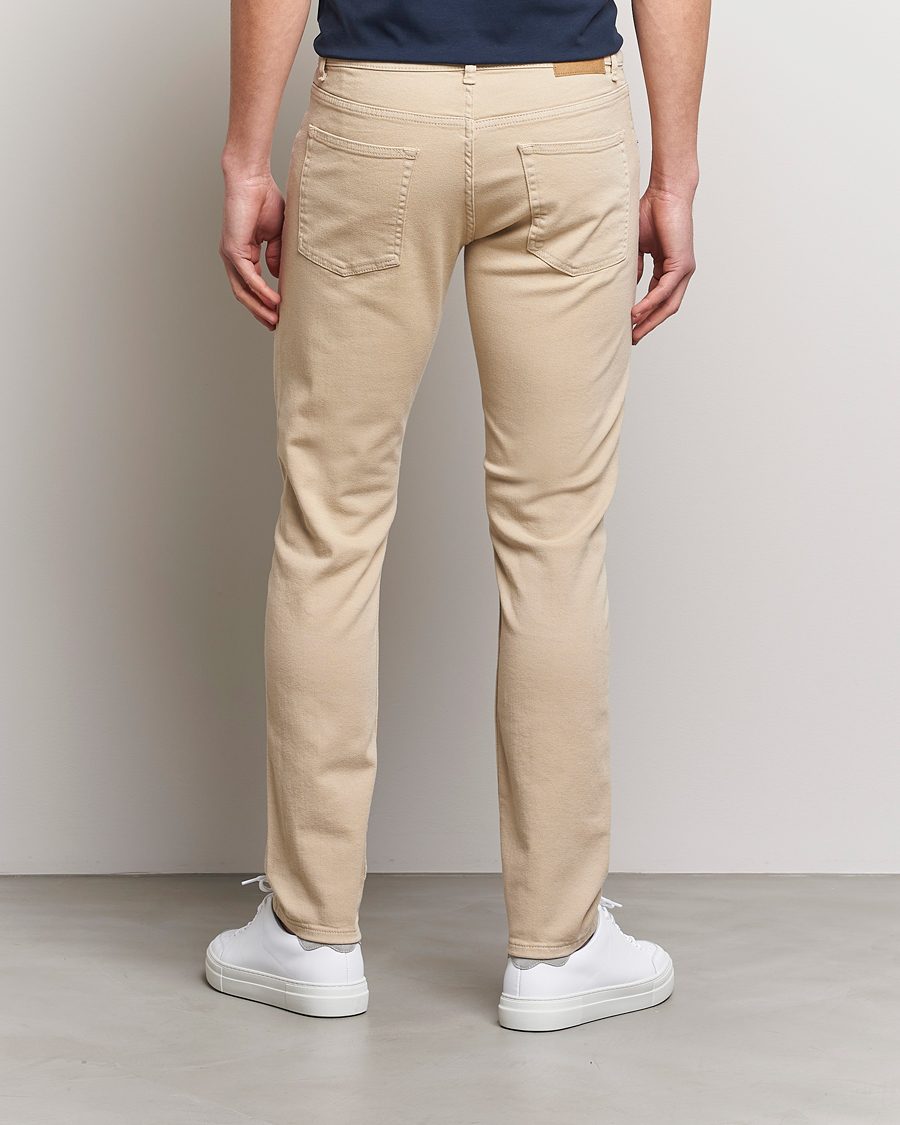 Men | Trousers | J.Lindeberg | Jay Solid Stretch 5-Pocket Trousers Safari Beige