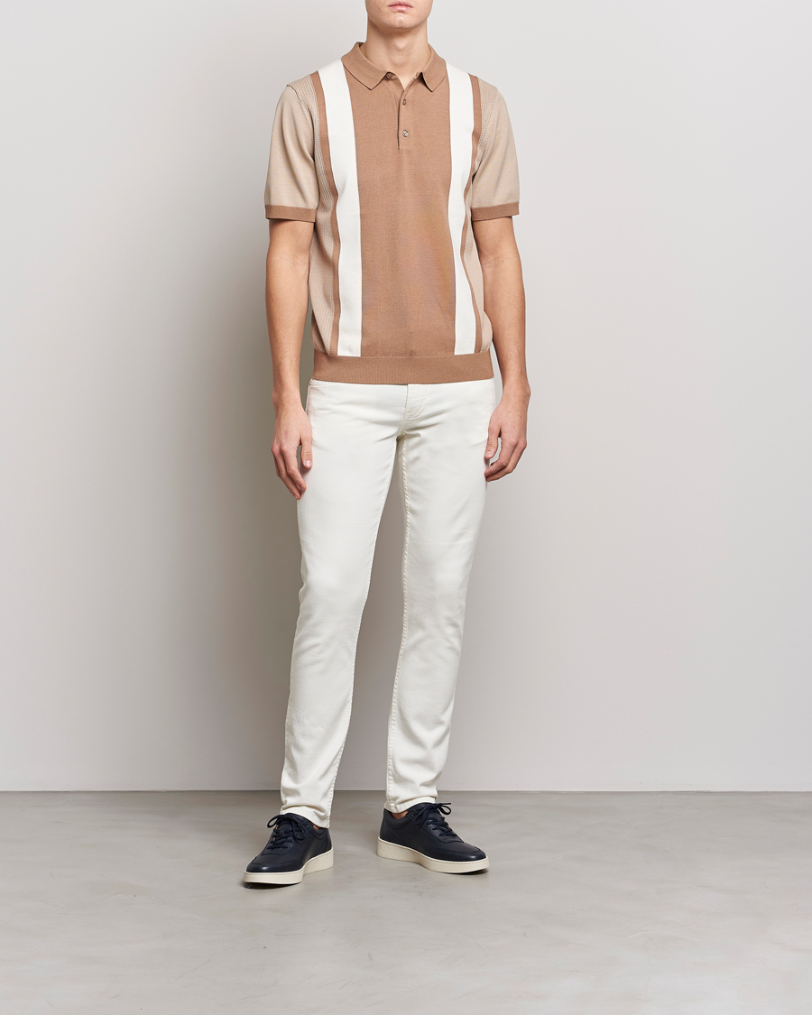 Men | Trousers | J.Lindeberg | Jay Solid Stretch 5-Pocket Trousers Cloud White