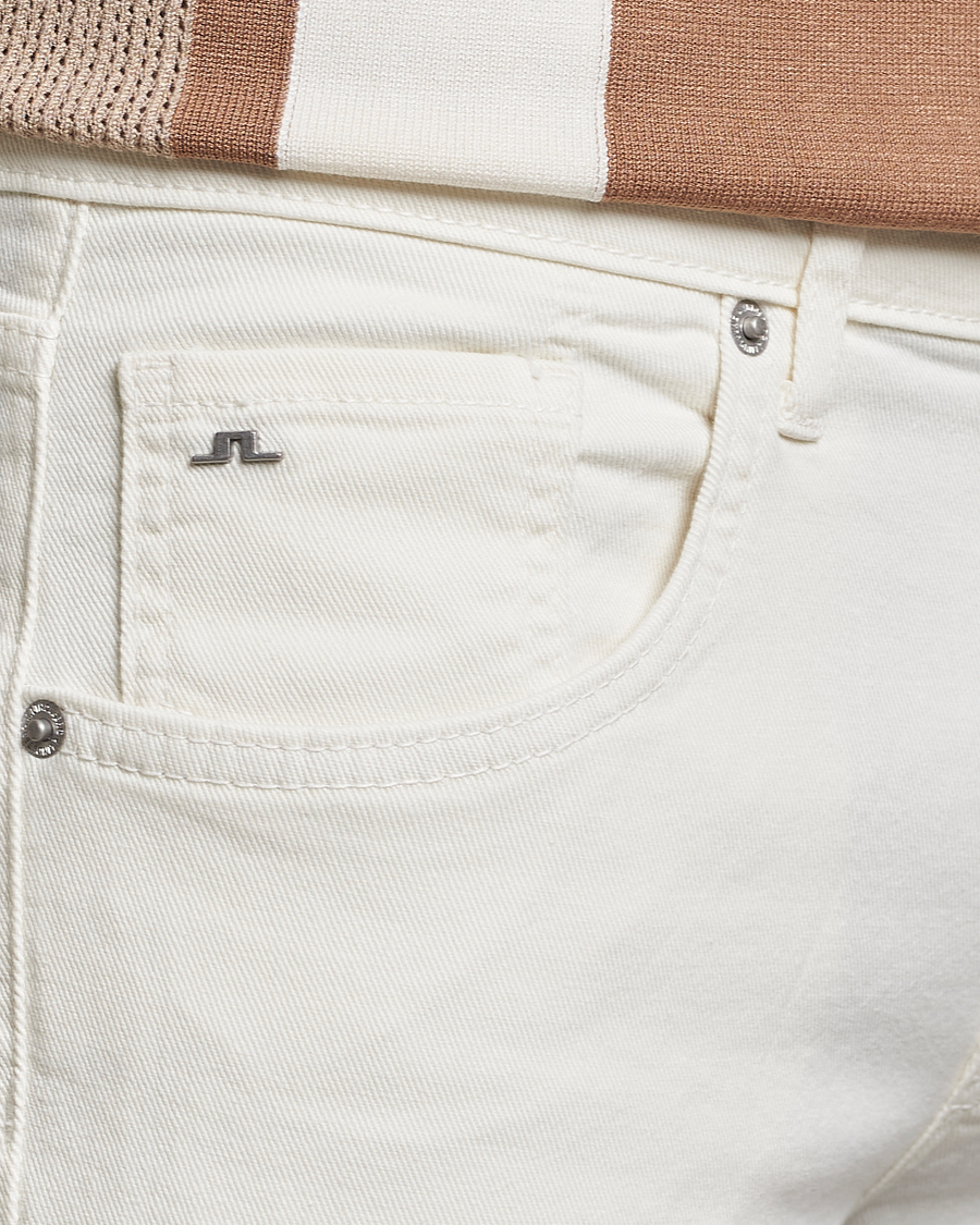 Men | Trousers | J.Lindeberg | Jay Solid Stretch 5-Pocket Trousers Cloud White