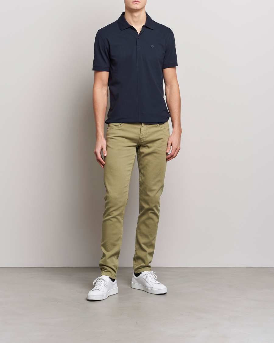 Men | Trousers | J.Lindeberg | Jay Solid Stretch 5-Pocket Trousers Aloe