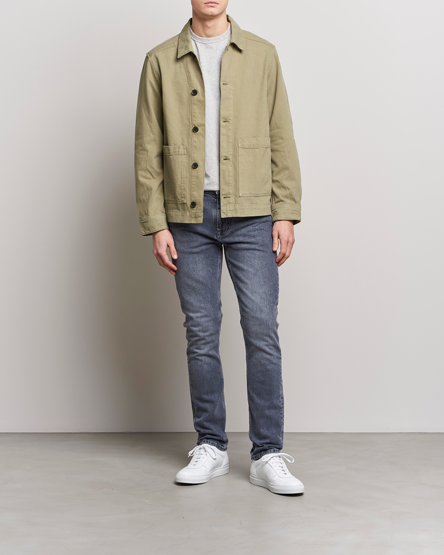 Men | Jeans | J.Lindeberg | Cedar Greyish Organic Cotton Jeans Granite Grey