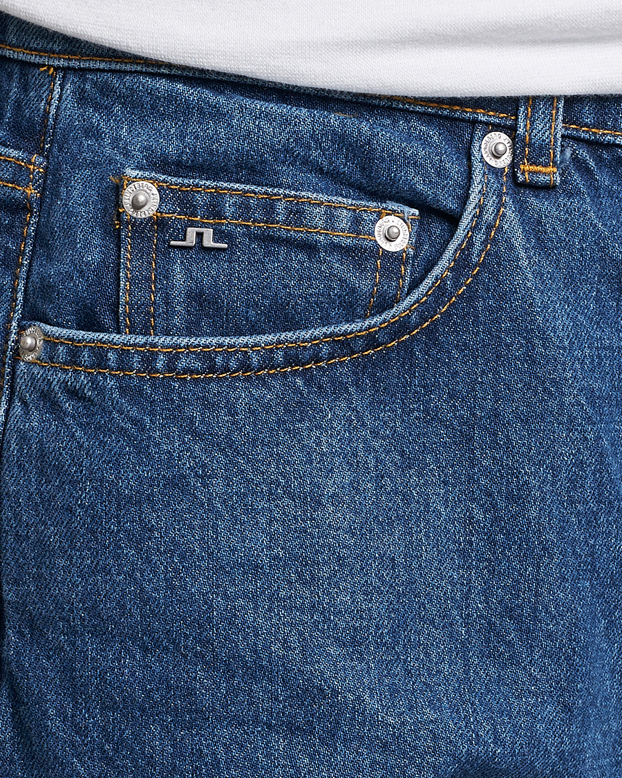 Men | Jeans | J.Lindeberg | Cody Flat Indigo Regular Jeans Mid Blue