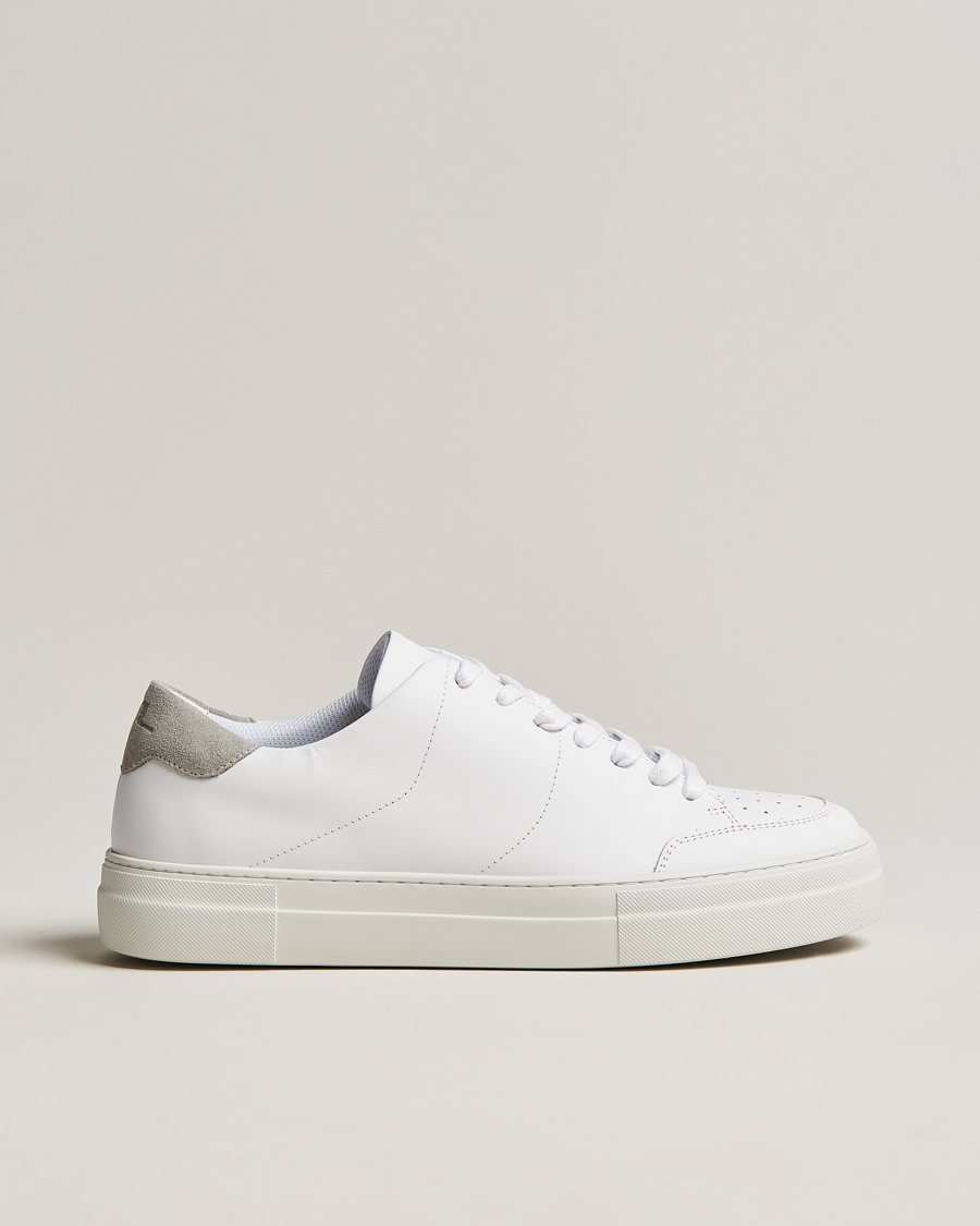 Men | J.Lindeberg Art Signature Leather Sneaker White | J.Lindeberg | Art Signature Leather Sneaker White