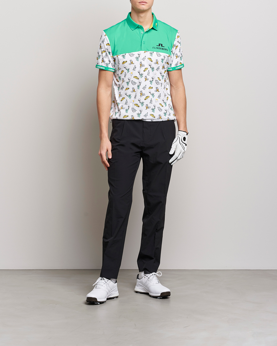 Men | Polo Shirts | J.Lindeberg | Jeff PGA TX Jersey Polo White
