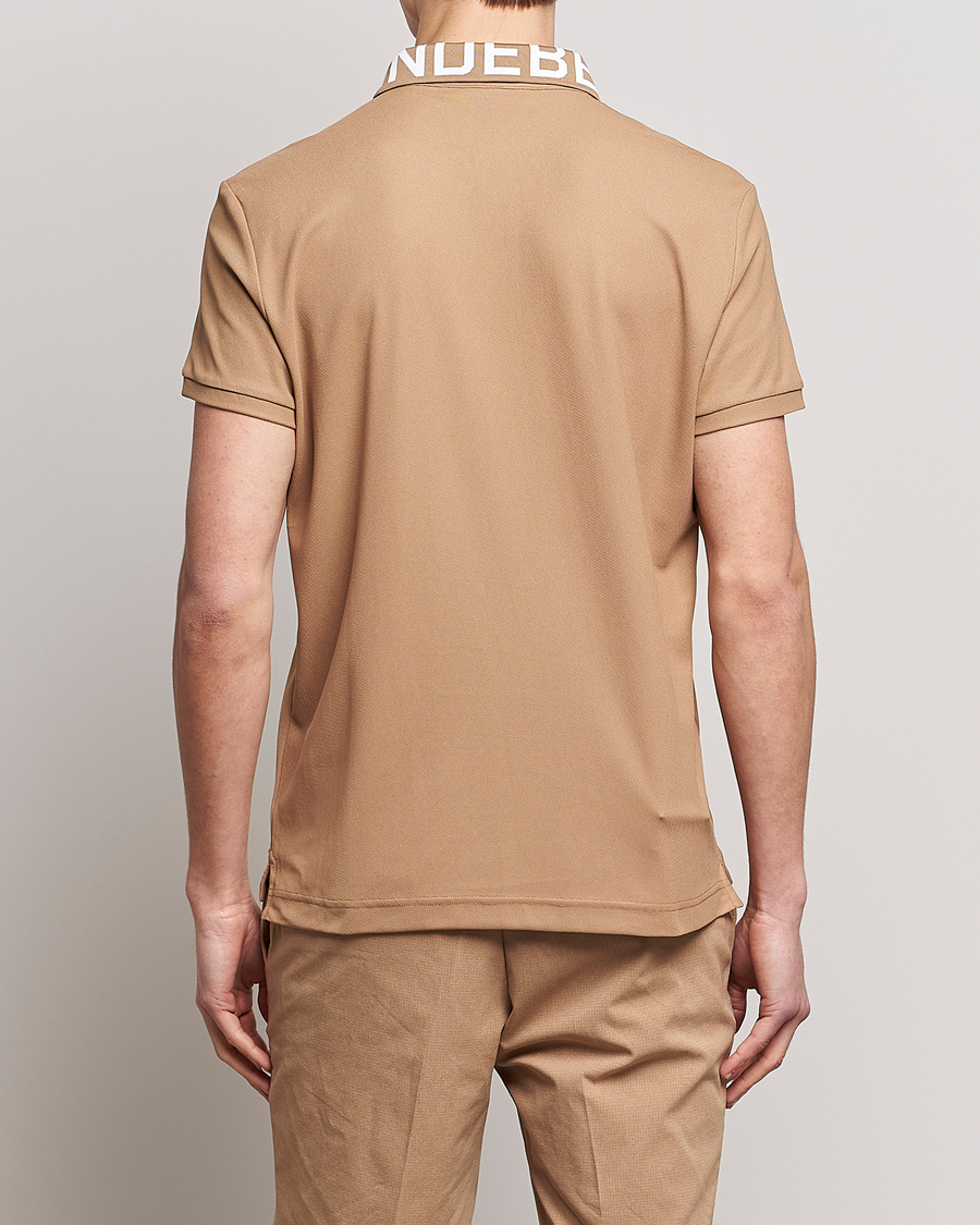 Men | Polo Shirts | J.Lindeberg | Gus Regular Polo Tiger Brown