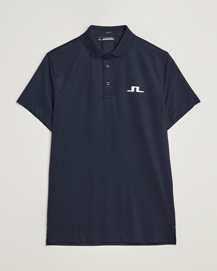 J.Lindeberg Bridge Regular Fit Polo Navy at CareOfCarl.com