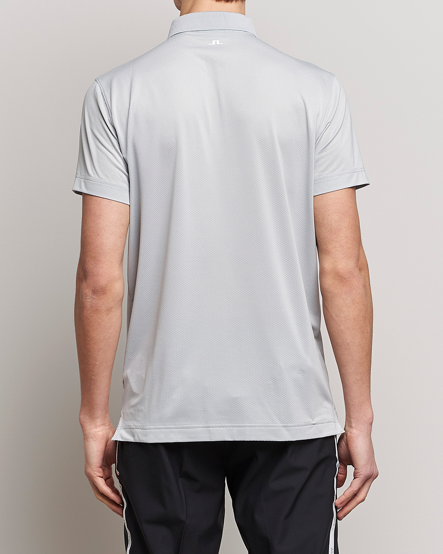 Men | Polo Shirts | J.Lindeberg | Bridge Regular Fit Polo High Rise Grey