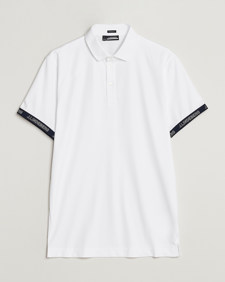 Men | Polo Shirts | J.Lindeberg | Guy Regular Fit Polo White