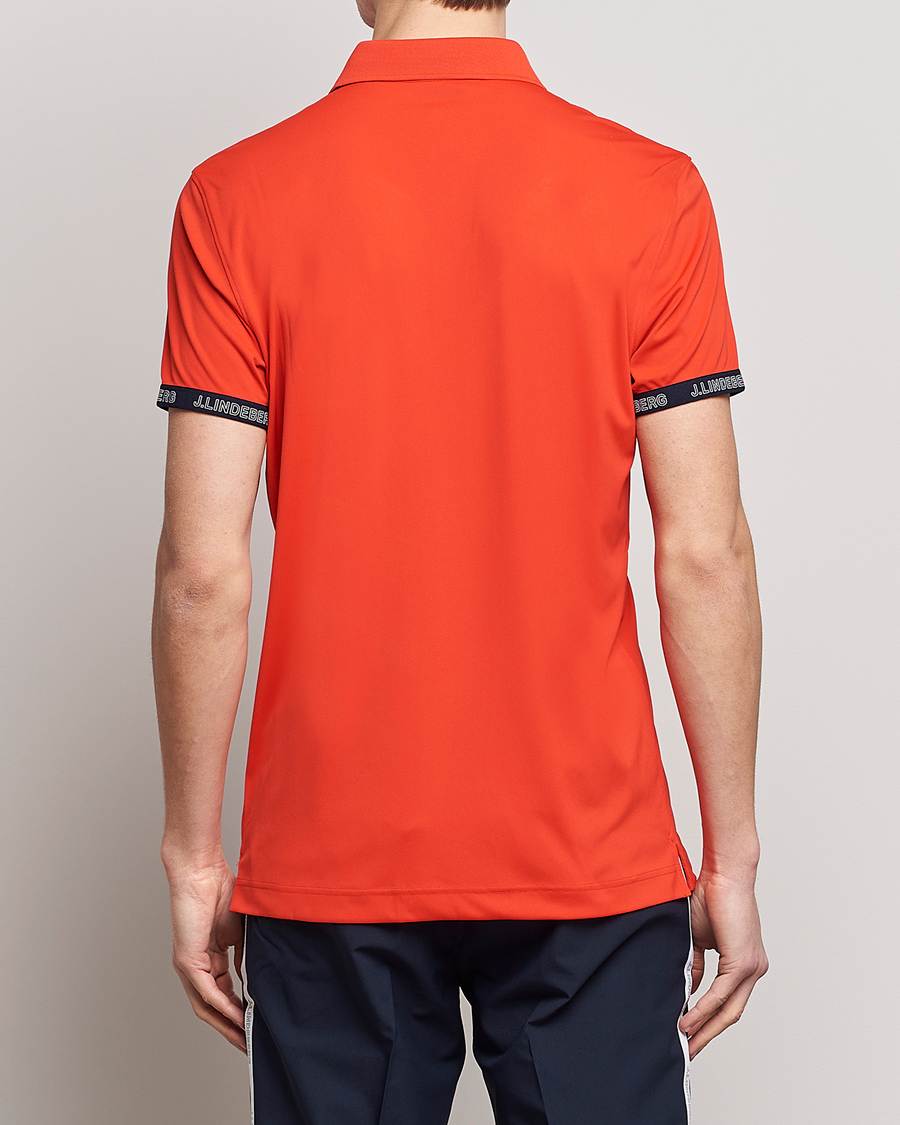 Men | Polo Shirts | J.Lindeberg | Guy Regular Fit Polo Fiery Red