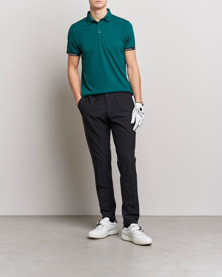 Men | Polo Shirts | J.Lindeberg | Guy Regular Fit Polo Rain Forest