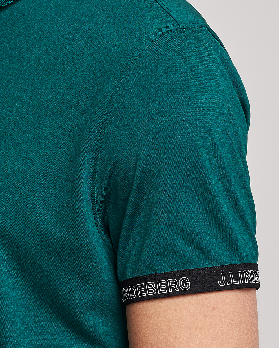 Men | Polo Shirts | J.Lindeberg | Guy Regular Fit Polo Rain Forest
