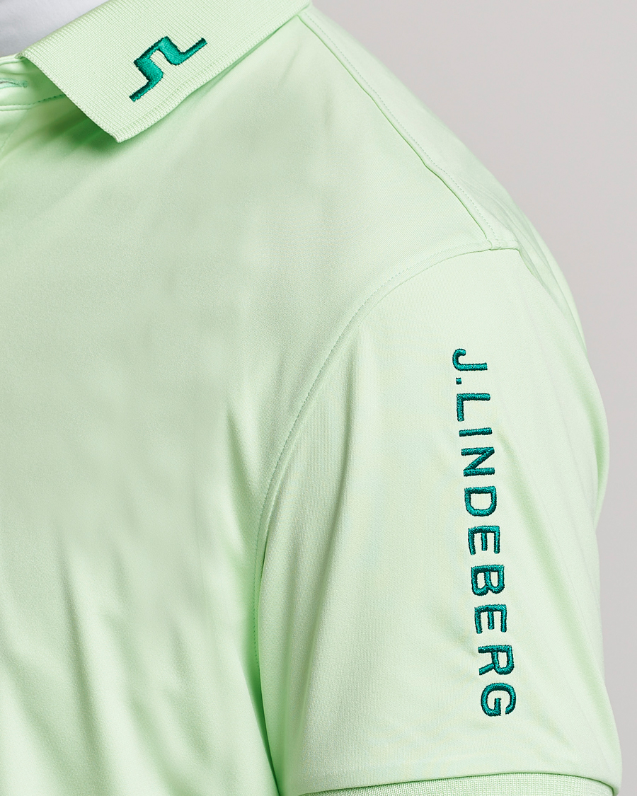 Men | Polo Shirts | J.Lindeberg | Tour Tech Regular Fit Polo Patina Green