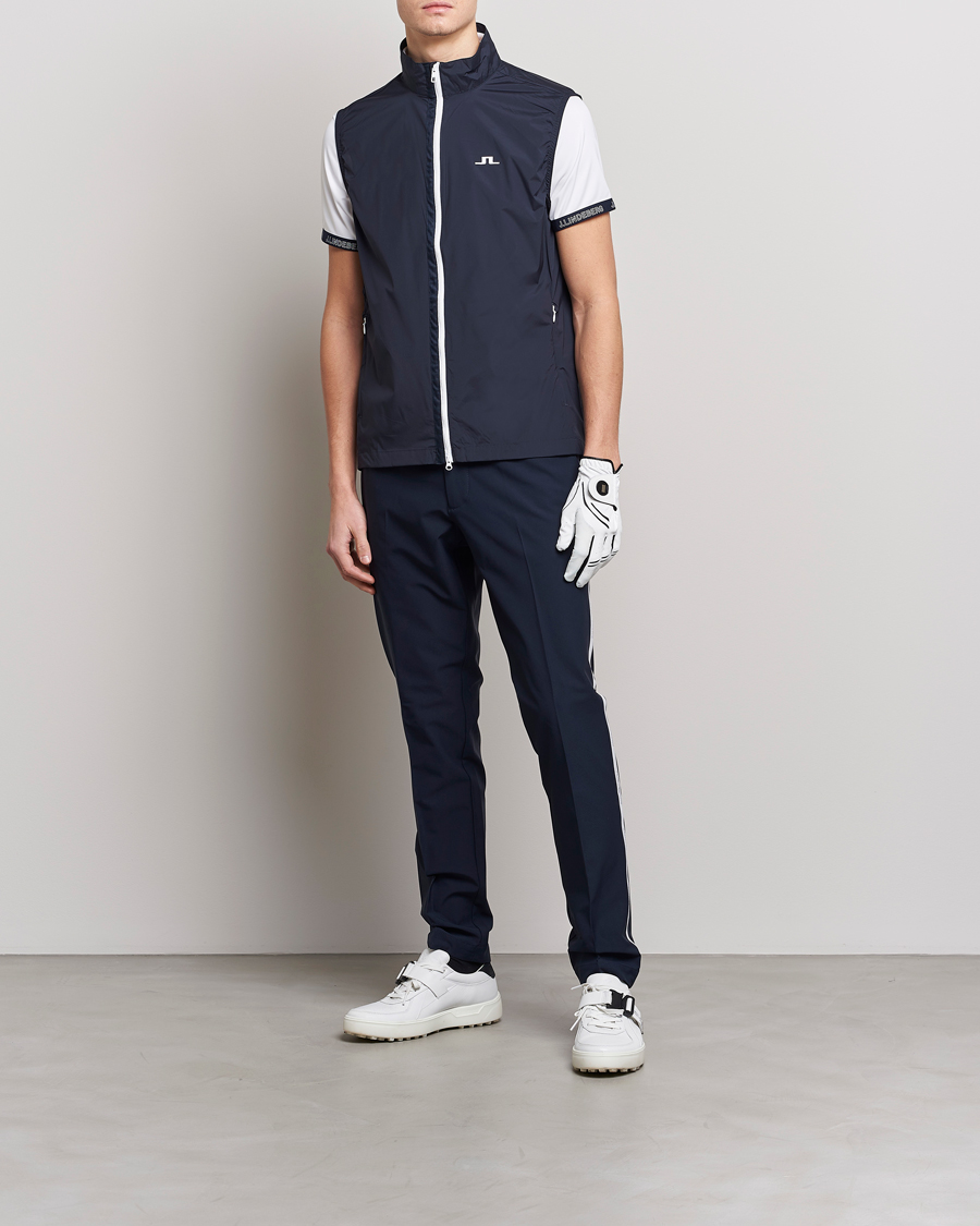 Men | Gilets | J.Lindeberg | Ash Light Packable Vest Navy
