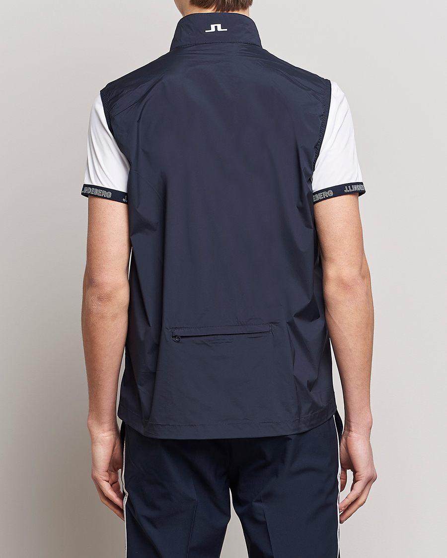 Men | Gilets | J.Lindeberg | Ash Light Packable Vest Navy