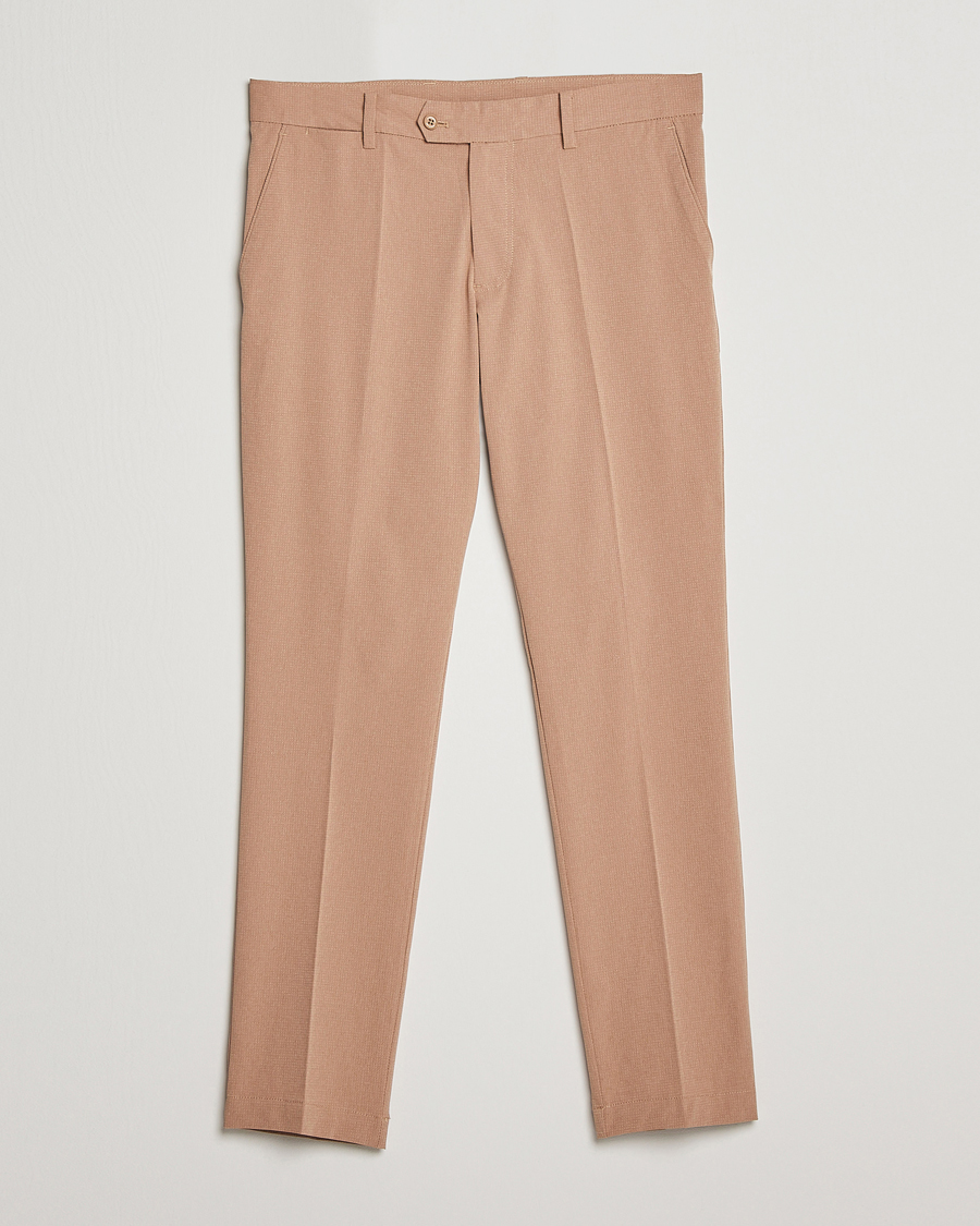 Men | Trousers | J.Lindeberg | Vent Golf Trousers Tiger Brown