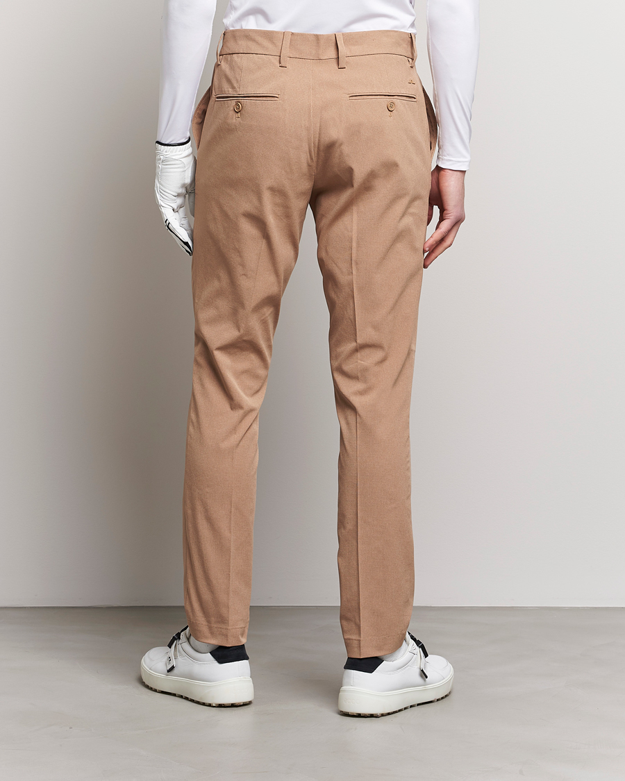 Men | Trousers | J.Lindeberg | Vent Golf Trousers Tiger Brown
