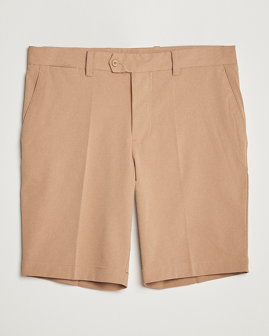 Men | Shorts | J.Lindeberg | Vent Golf Shorts Tiger Brown