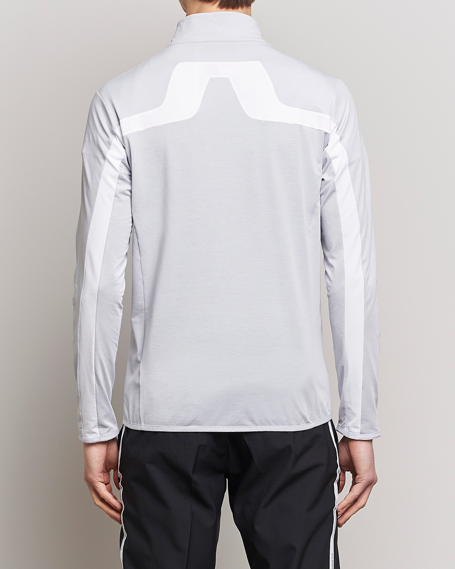 J.Lindeberg Jarvis Mid Layer Full Zip Light Grey Melange at