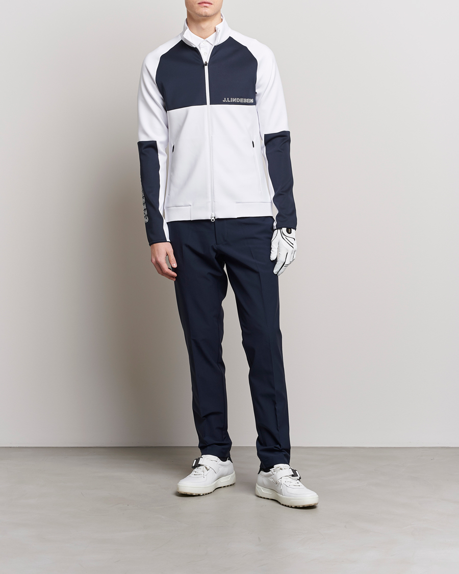 Men | Coats & Jackets | J.Lindeberg | Lazarus Mid Layer Full Zip White