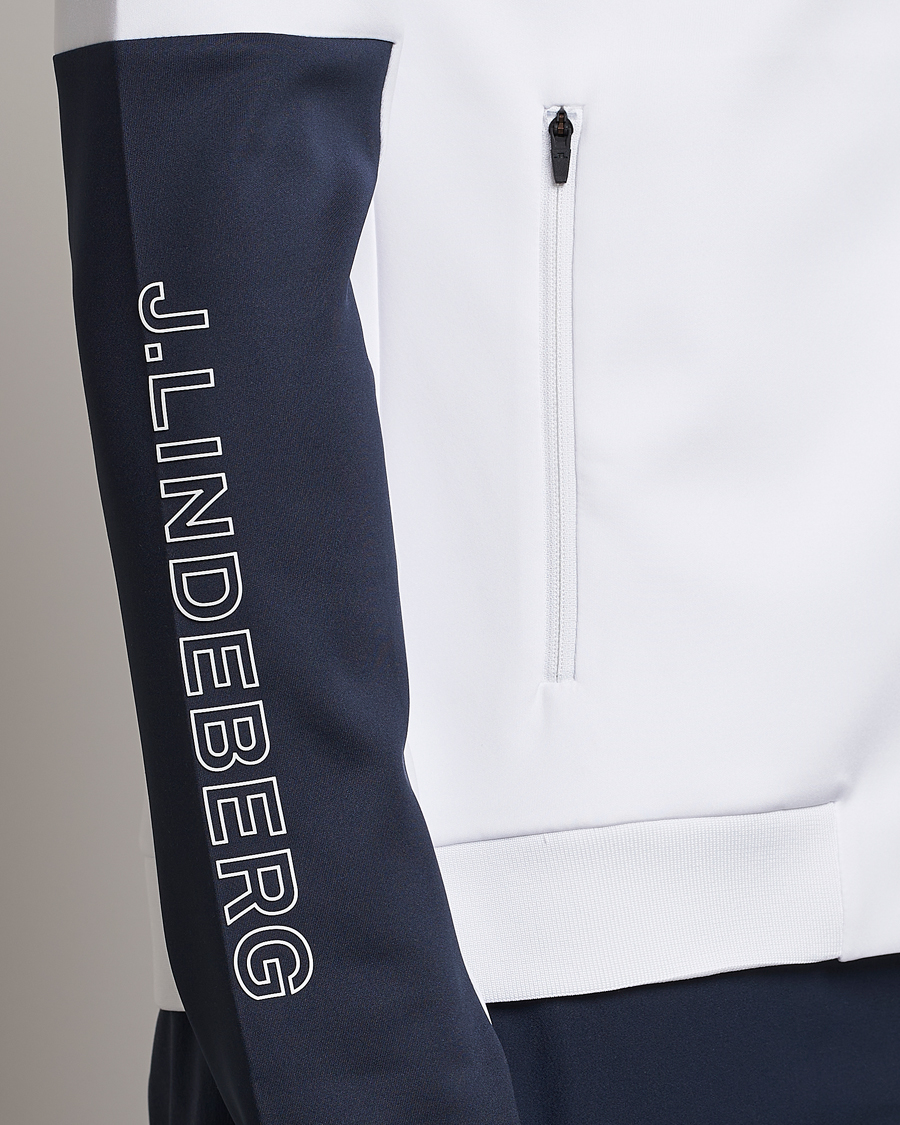 Men | Coats & Jackets | J.Lindeberg | Lazarus Mid Layer Full Zip White