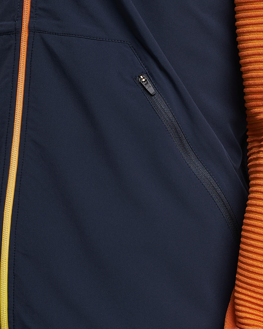 Men | Coats & Jackets | J.Lindeberg | Rolf Hybrid Knitted Jacket Navy