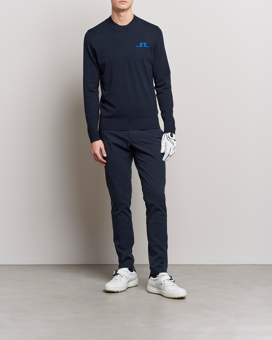 Men | Sweaters & Knitwear | J.Lindeberg | Gus Knitted Sweater Navy