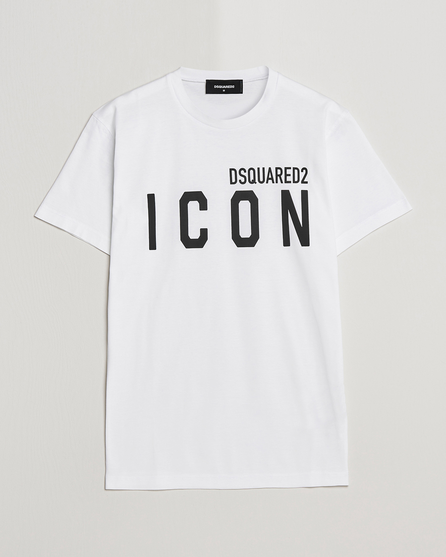 Men | T-Shirts | Dsquared2 | Icon Logo Tee White