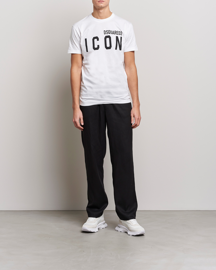Men | T-Shirts | Dsquared2 | Icon Logo Tee White