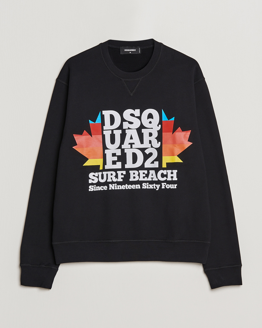Men | Sweaters & Knitwear | Dsquared2 | Surf Beach Sweatshirt Black
