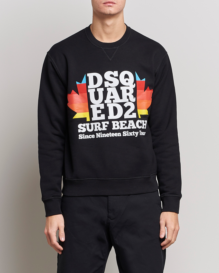 Men | Dsquared2 | Dsquared2 | Surf Beach Sweatshirt Black