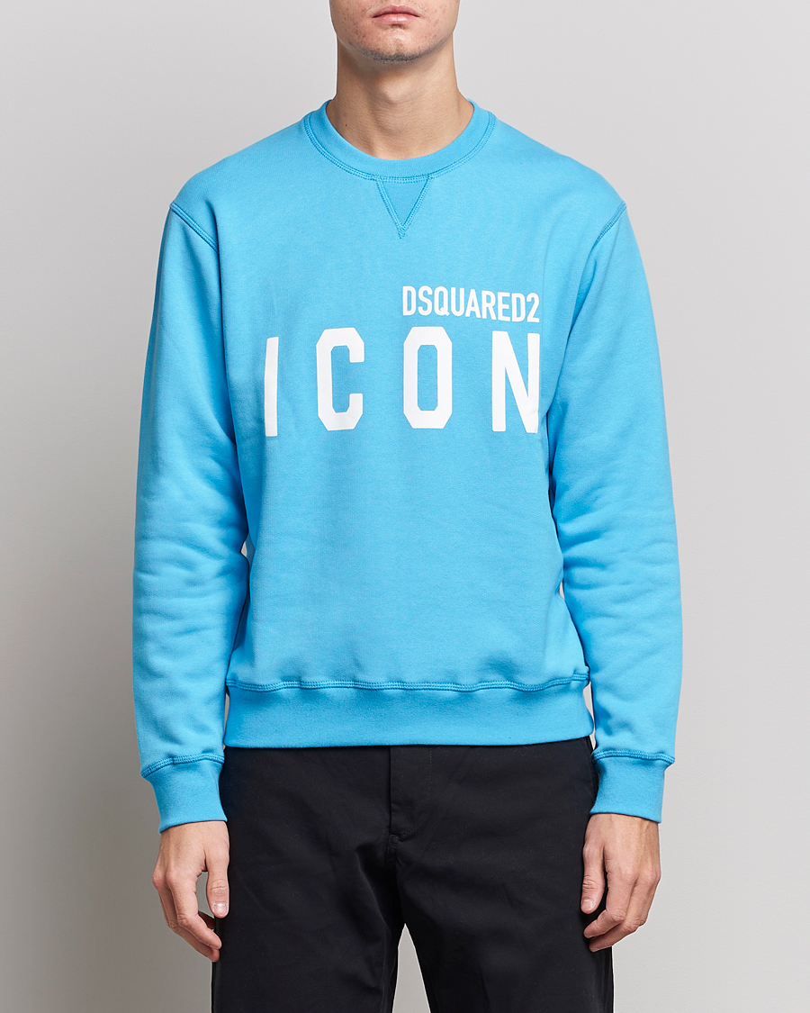 Men | Dsquared2 | Dsquared2 | Icon Logo Sweatshirt Blue Miami