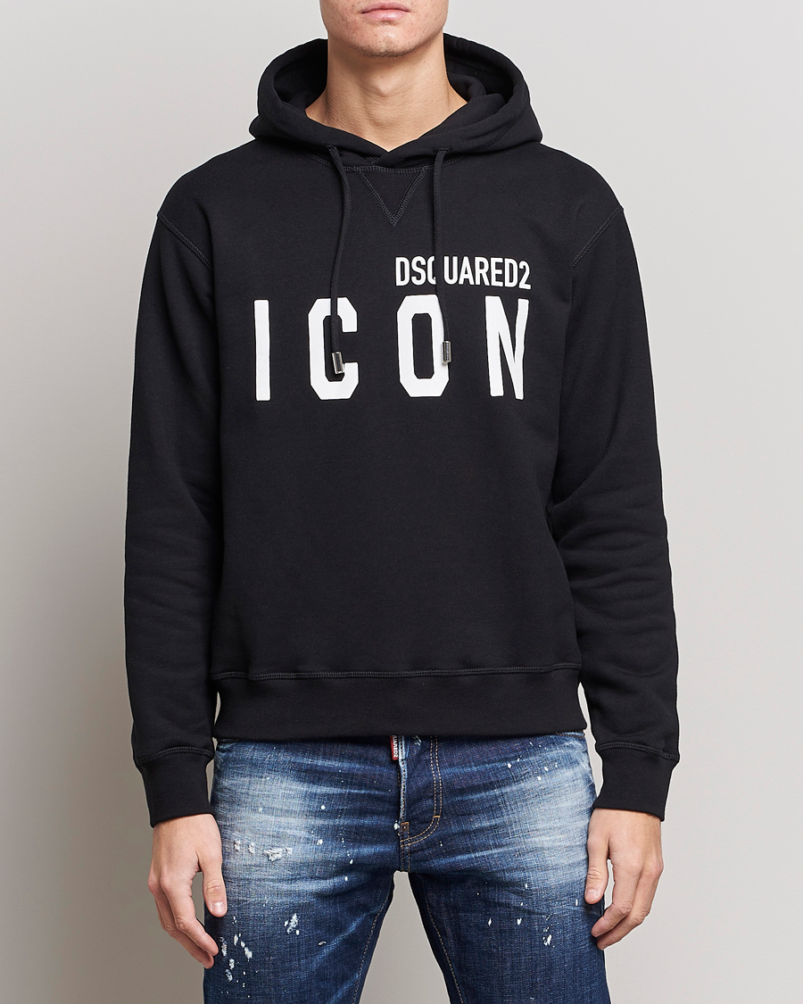 Dsquared2 Icon Logo Hoodie Black at CareOfCarl.com