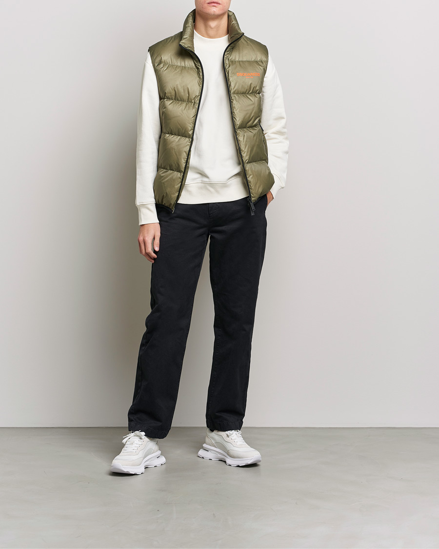 Men | Gilets | Dsquared2 | Down Puffer Vest Military Green