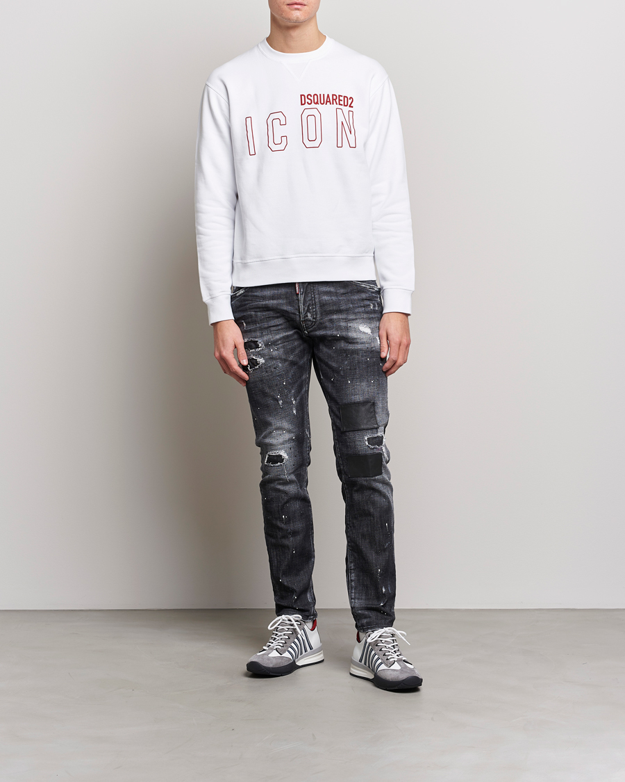 Men | Jeans | Dsquared2 | Skater Jeans Medium Black Wash
