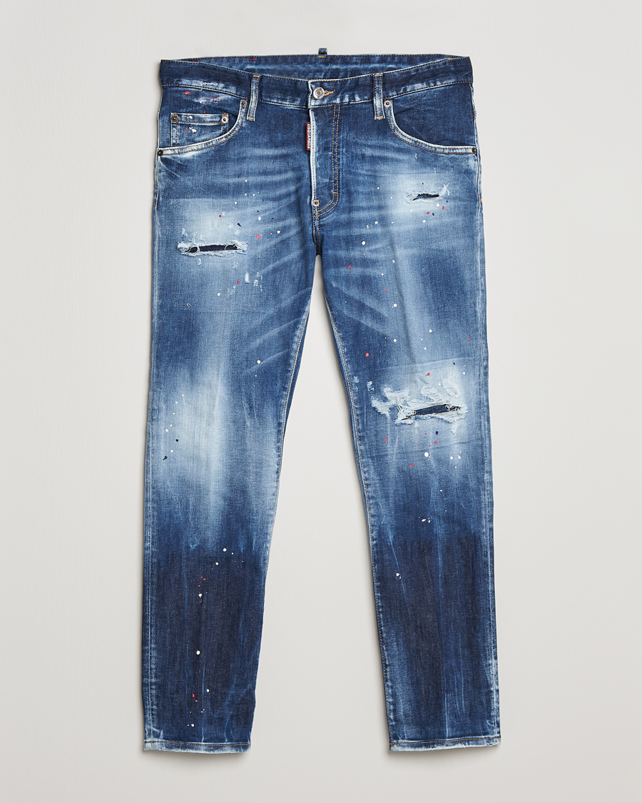 Men | Jeans | Dsquared2 | Skater Jeans Deep Blue Wash