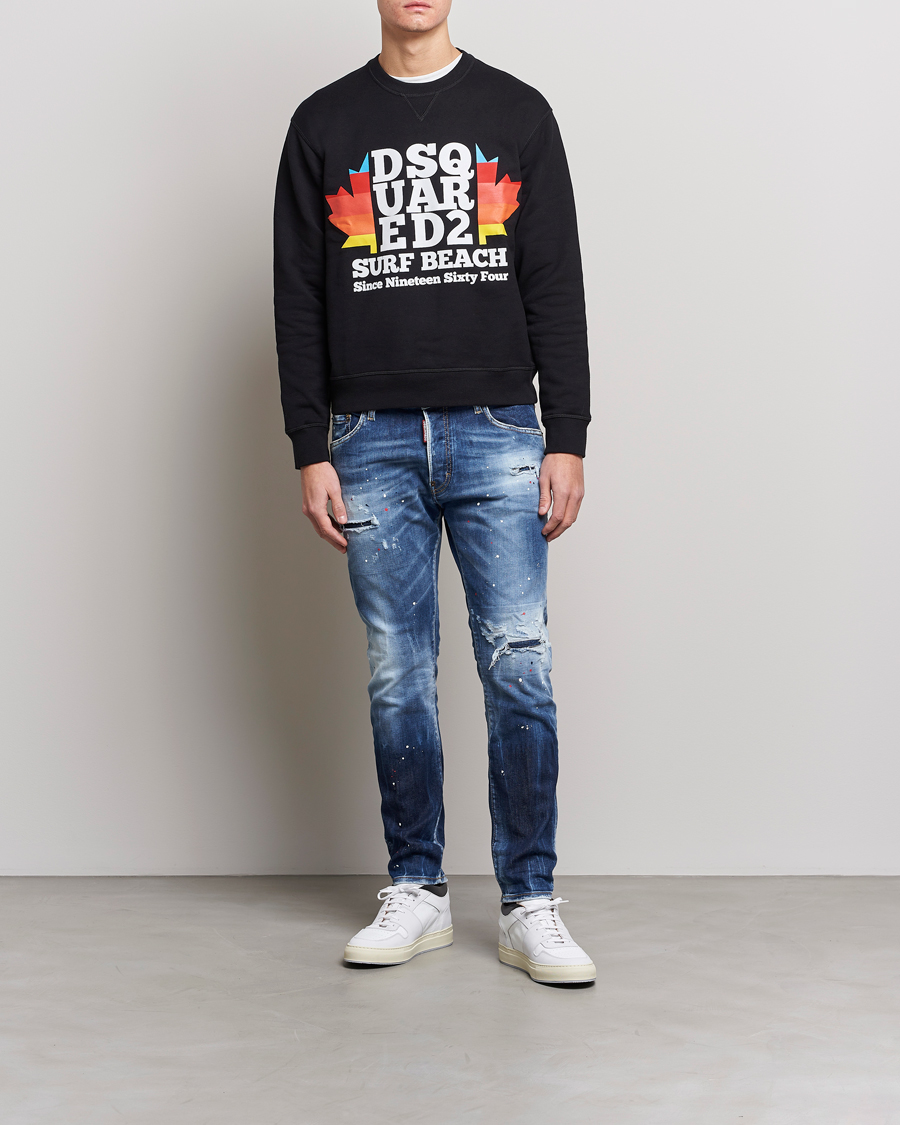 Men | Jeans | Dsquared2 | Skater Jeans Deep Blue Wash