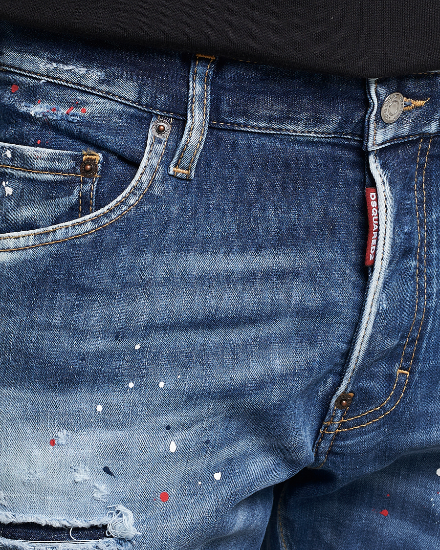 Men | Jeans | Dsquared2 | Skater Jeans Deep Blue Wash