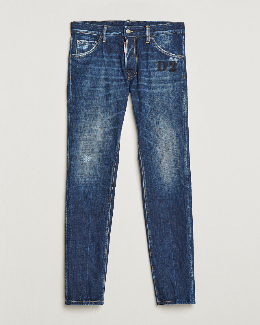 Men | Jeans | Dsquared2 | Skater Jeans Dark Blue Wash