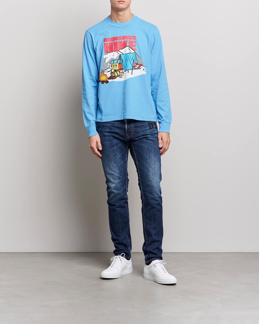 Men | Jeans | Dsquared2 | Skater Jeans Dark Blue Wash