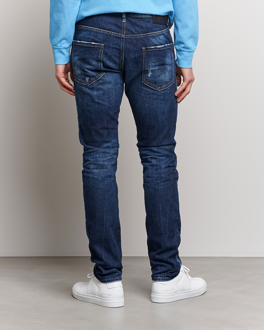 Men | Jeans | Dsquared2 | Skater Jeans Dark Blue Wash