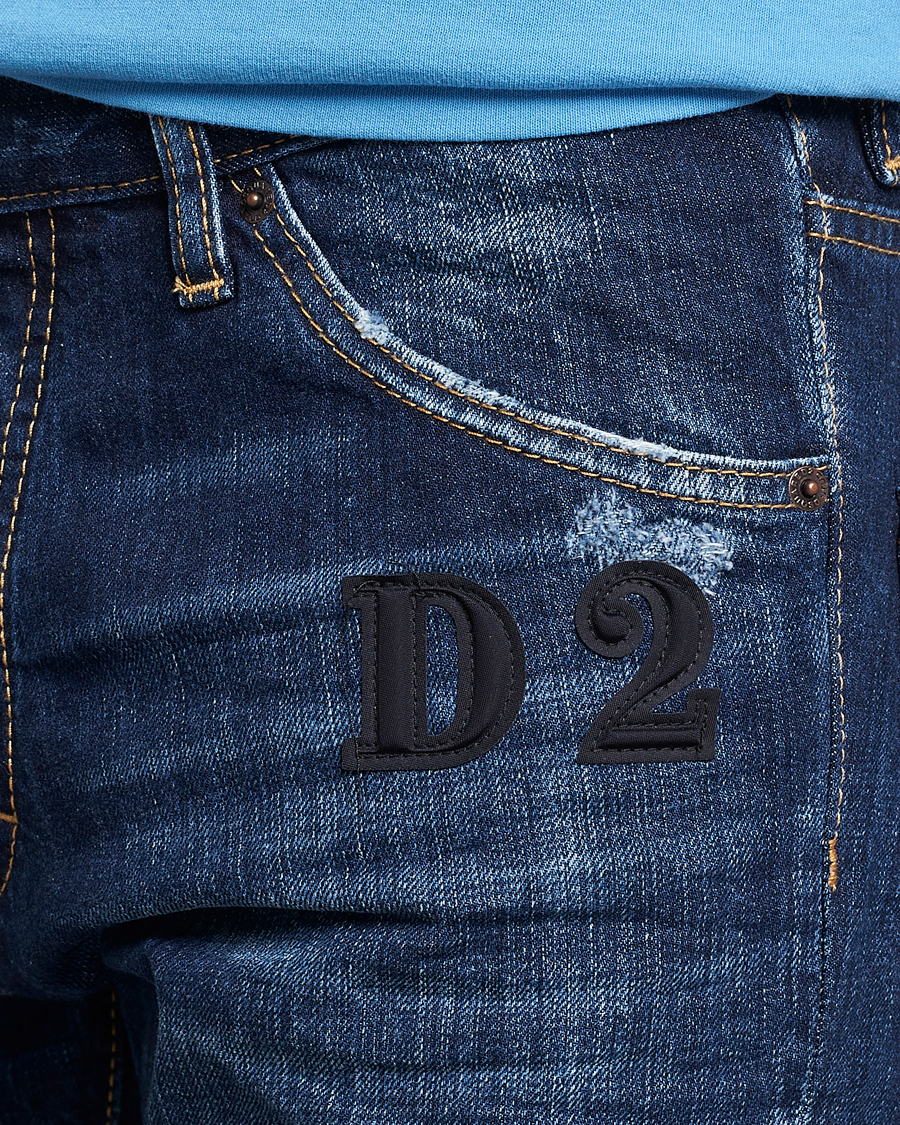 Men | Jeans | Dsquared2 | Skater Jeans Dark Blue Wash