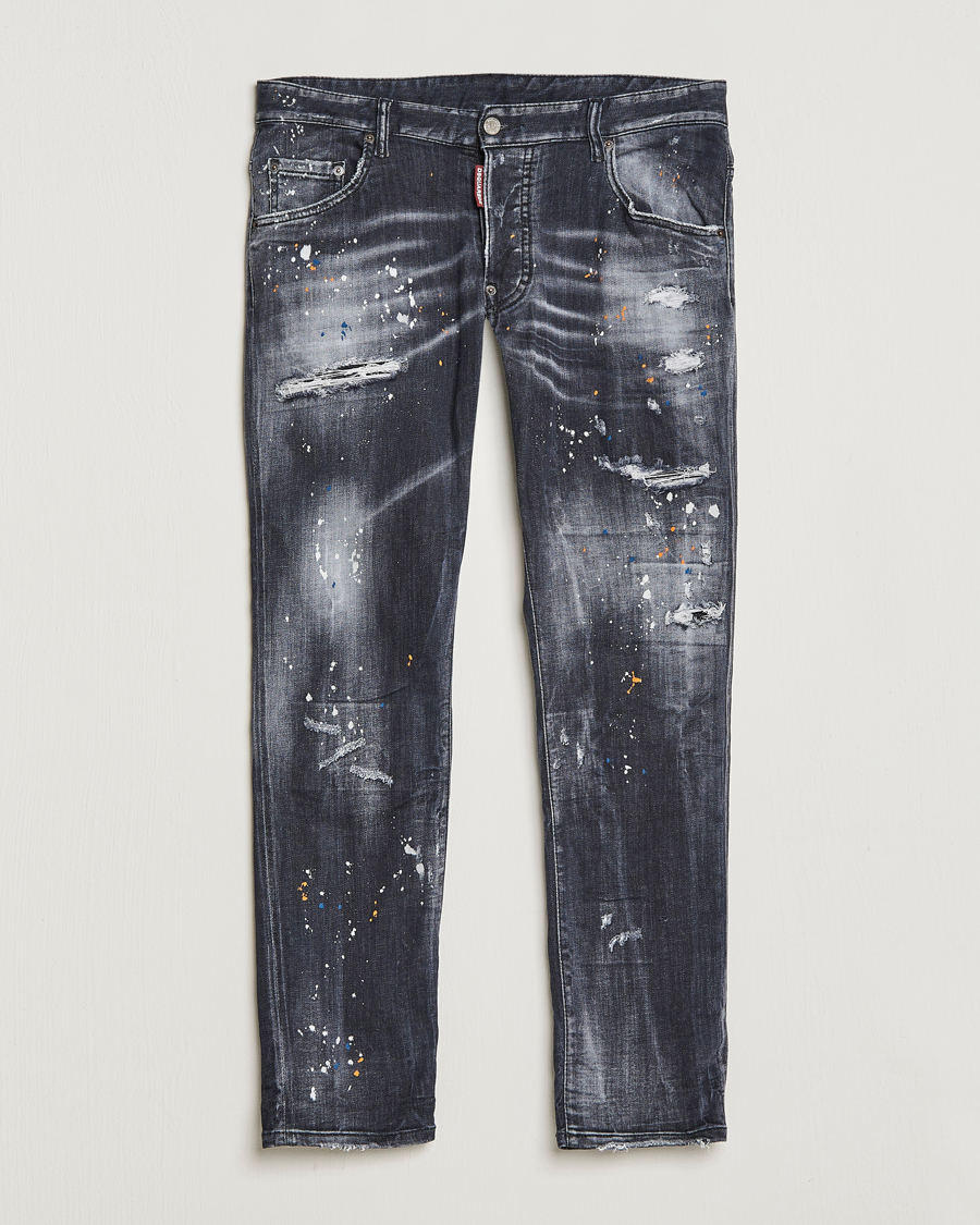 Men | Jeans | Dsquared2 | Skater Jeans Black Wash