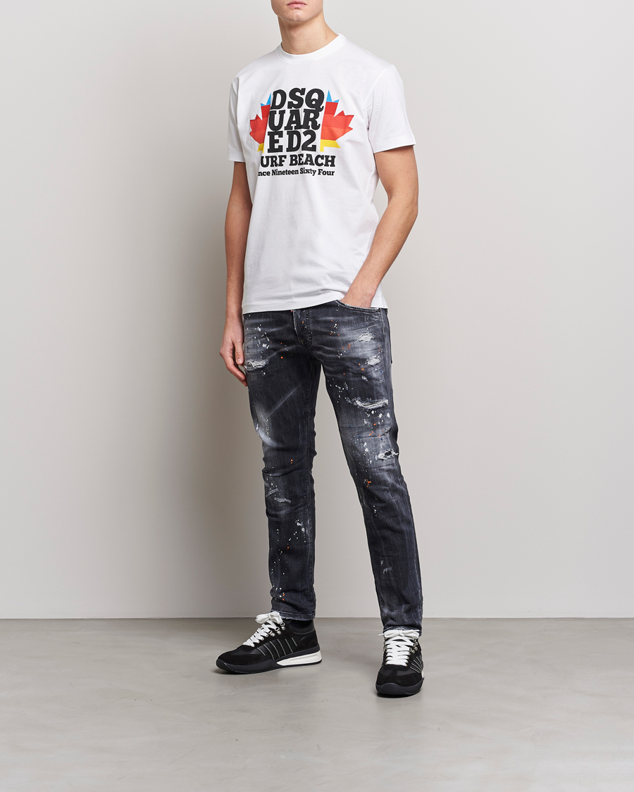 Men | Jeans | Dsquared2 | Skater Jeans Black Wash