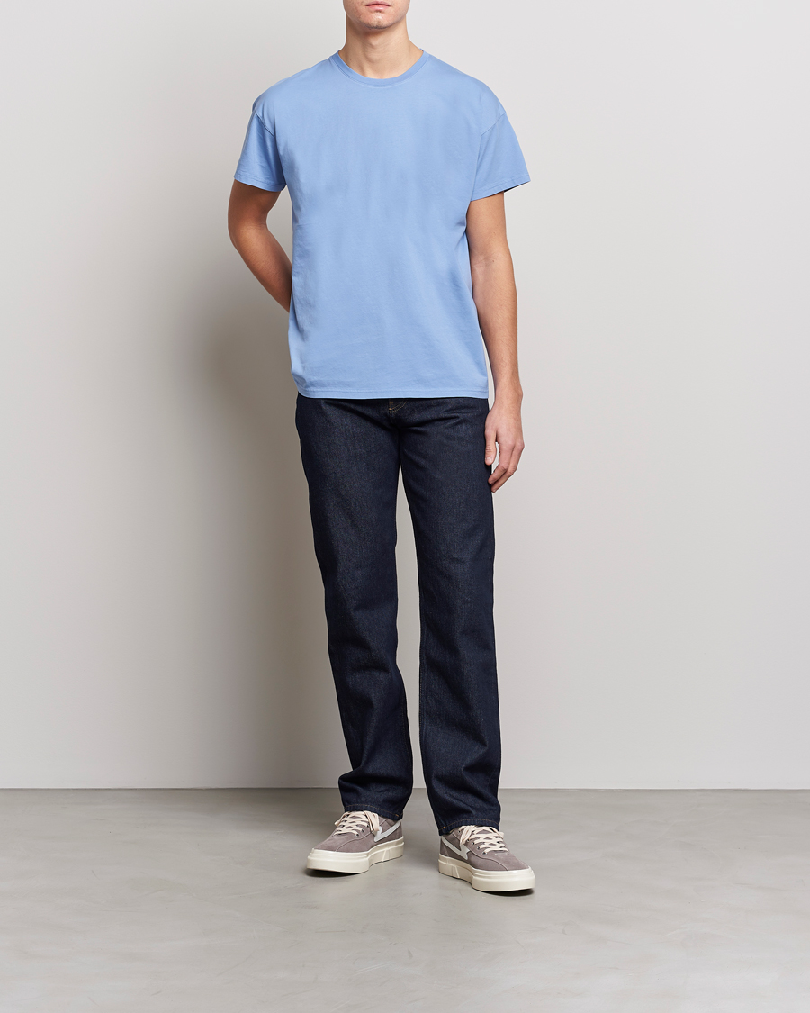 Men | T-Shirts | Jeanerica | Marcel Crew Neck T-Shirt Sky Blue