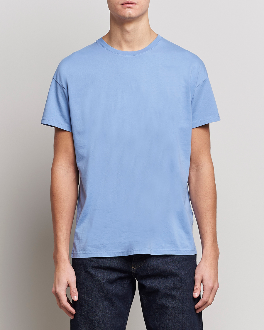 Men |  | Jeanerica | Marcel Crew Neck T-Shirt Sky Blue