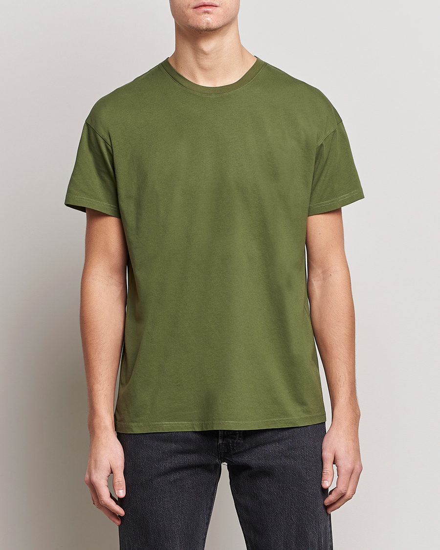 Men |  | Jeanerica | Marcel Crew Neck T-Shirt Army Green