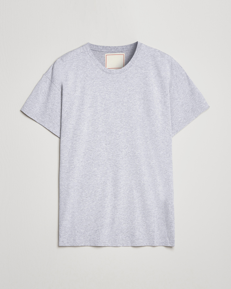 Men | T-Shirts | Jeanerica | Marcel Crew Neck T-Shirt Light Grey Melange