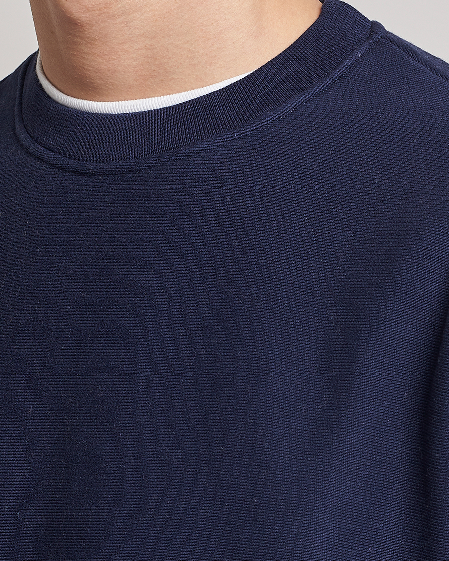 Men | Sweaters & Knitwear | Jeanerica | Paule Crew Neck Sweatshirt Dark Navy