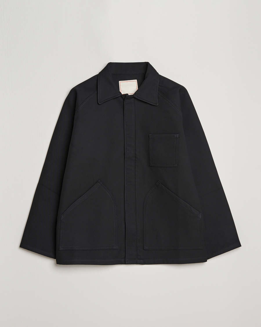 Men | Coats & Jackets | Jeanerica | Tom Heavy Workwear Shirt Jacket Black